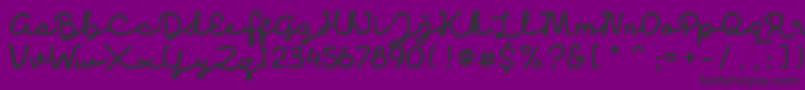 Discobaby Font – Black Fonts on Purple Background