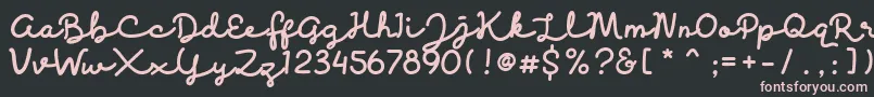 Discobaby Font – Pink Fonts on Black Background