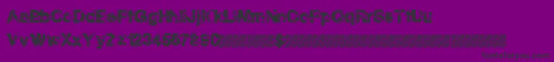 Discoparty-fontti – mustat fontit violetilla taustalla