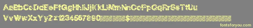Discoparty Font – Yellow Fonts on Gray Background