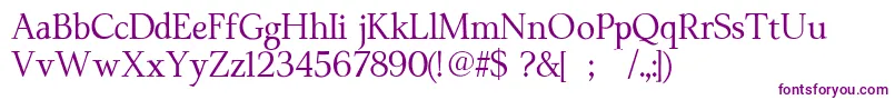 Moderataserif Font – Purple Fonts on White Background