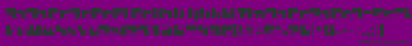 PiquanceRegular-fontti – mustat fontit violetilla taustalla