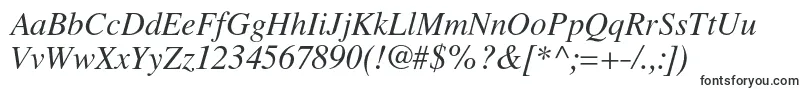 LatinskijcItalic Font – Fonts for documents