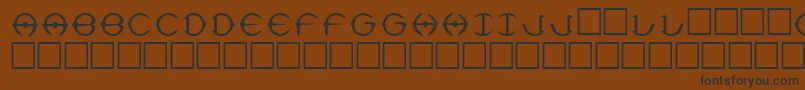 Delphi Font – Black Fonts on Brown Background
