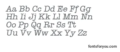 TypewriterSerialRegularitalicDb Font