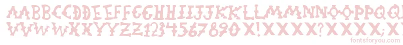 OrphanageRiot1 Font – Pink Fonts on White Background
