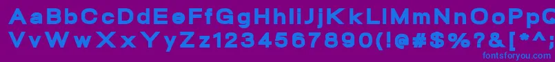 NeogramBlackextd Font – Blue Fonts on Purple Background