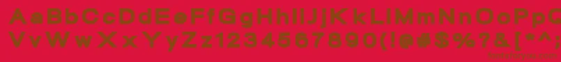 NeogramBlackextd Font – Brown Fonts on Red Background