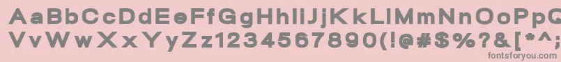 NeogramBlackextd Font – Gray Fonts on Pink Background