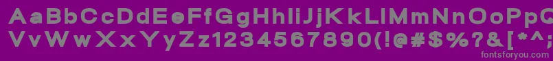 Шрифт NeogramBlackextd – серые шрифты на фиолетовом фоне