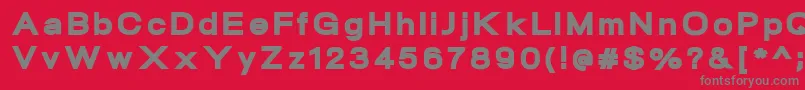 NeogramBlackextd Font – Gray Fonts on Red Background