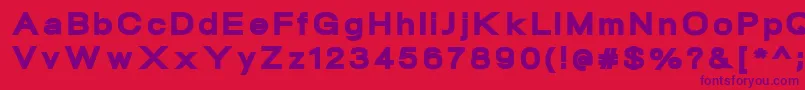 NeogramBlackextd Font – Purple Fonts on Red Background