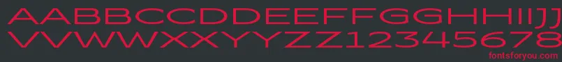 Saiba mais sobre a fonte ColtraneRegularDemo Fonte ColtraneRegularDemo – fontes vermelhas em um fundo preto