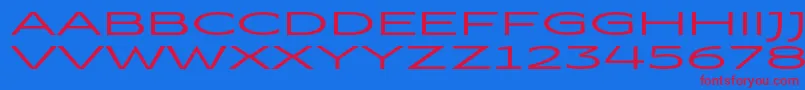 fuente ColtraneRegularDemo – Fuentes Rojas Sobre Fondo Azul