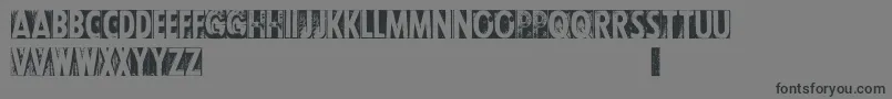 fuente CfletterpresstypepersonalR – Fuentes Negras Sobre Fondo Gris