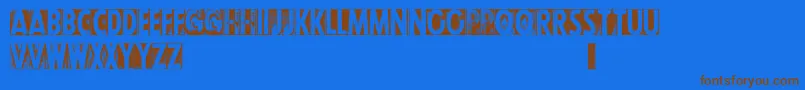Подробнее о шрифте CfletterpresstypepersonalR Шрифт CfletterpresstypepersonalR – коричневые шрифты на синем фоне