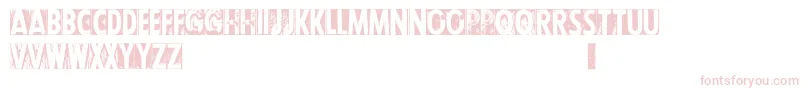 Czcionka CfletterpresstypepersonalR – różowe czcionki na białym tle