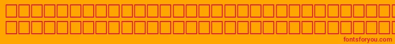 TorridRegular-Schriftart – Rote Schriften auf orangefarbenem Hintergrund