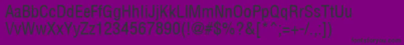 ArenacondensedRegular Font – Black Fonts on Purple Background
