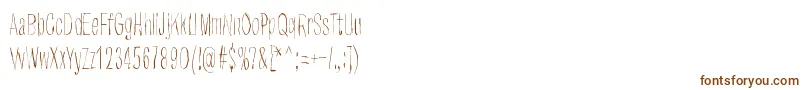 Strawobbly Font – Brown Fonts on White Background