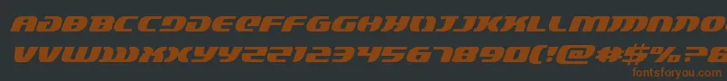 Lordsith3ital-fontti – ruskeat fontit mustalla taustalla