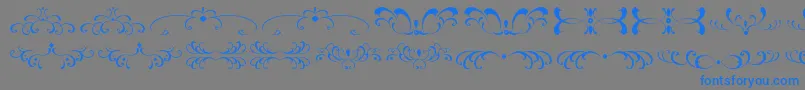 fuente FiligreesAndOrnamentsSt – Fuentes Azules Sobre Fondo Gris