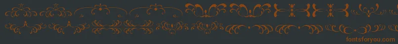 fuente FiligreesAndOrnamentsSt – Fuentes Marrones Sobre Fondo Negro