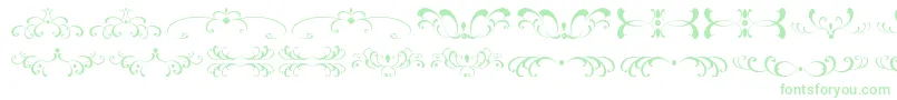 FiligreesAndOrnamentsSt Font – Green Fonts on White Background