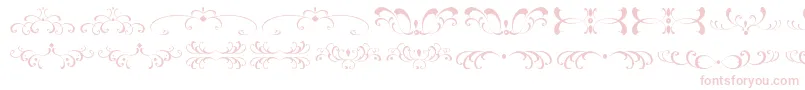FiligreesAndOrnamentsSt Font – Pink Fonts on White Background