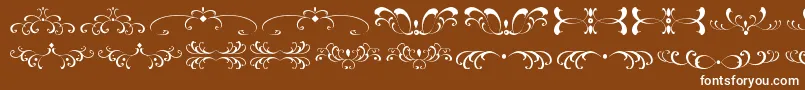 FiligreesAndOrnamentsSt Font – White Fonts on Brown Background