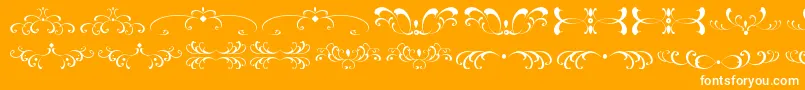FiligreesAndOrnamentsSt Font – White Fonts on Orange Background