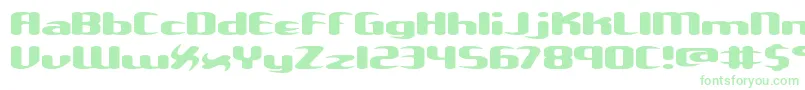 Шрифт Unxgalaw – зелёные шрифты