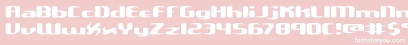 Unxgalaw Font – White Fonts on Pink Background