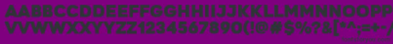 GretarosRegular Font – Black Fonts on Purple Background