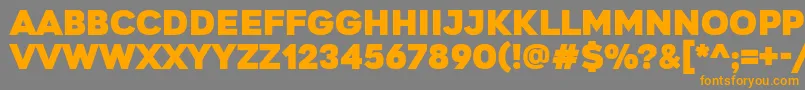 GretarosRegular Font – Orange Fonts on Gray Background
