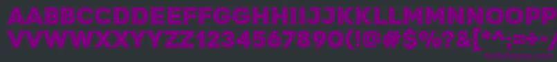 GretarosRegular Font – Purple Fonts on Black Background