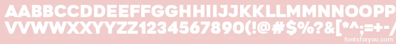 GretarosRegular Font – White Fonts on Pink Background
