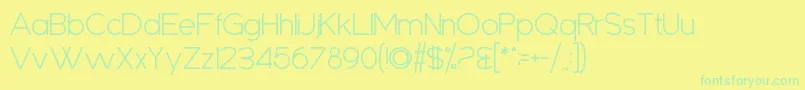 Sanseriffic-fontti – vihreät fontit keltaisella taustalla