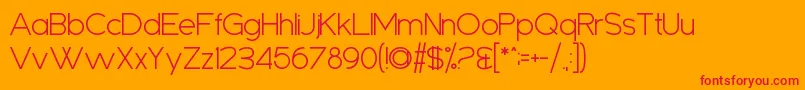 More about Sanseriffic Font Sanseriffic Font – Red Fonts on Orange Background