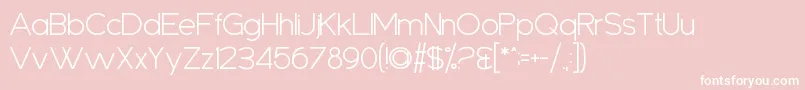 Sanseriffic Font – White Fonts on Pink Background
