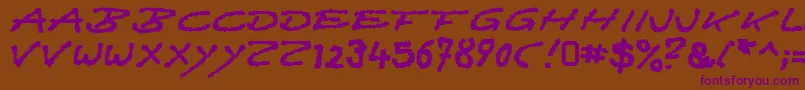 Quast Font – Purple Fonts on Brown Background