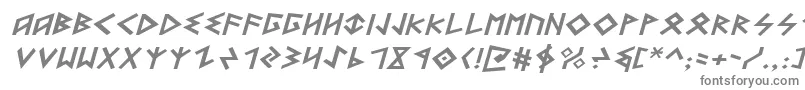 Шрифт HeorotExpandedItalic – серые шрифты