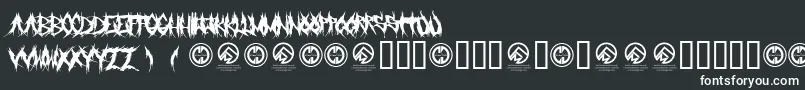 Grindmafia Font – White Fonts on Black Background