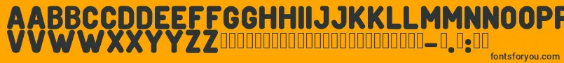 CreditverseFont Font – Black Fonts on Orange Background