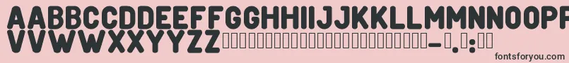 CreditverseFont Font – Black Fonts on Pink Background