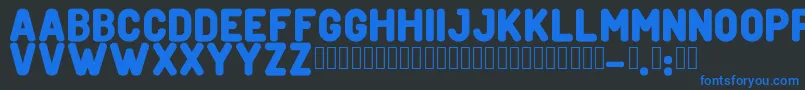 CreditverseFont Font – Blue Fonts on Black Background