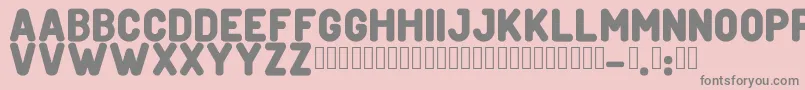 フォントCreditverseFont – ピンクの背景に灰色の文字