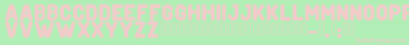 CreditverseFont Font – Pink Fonts on Green Background