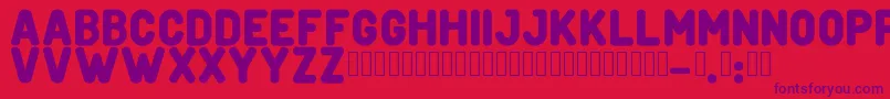 CreditverseFont Font – Purple Fonts on Red Background