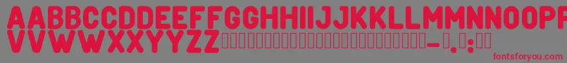 CreditverseFont Font – Red Fonts on Gray Background